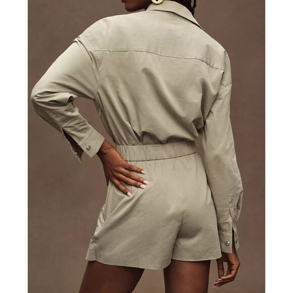 Mare Mare Long-Sleeve Utility Romper L - Picture 3 of 4